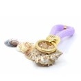 Gold Lila – Eleganter Schlüsselanhänger im maritimen Stil Gold Lila – Eleganter Schlüsselanhänger im maritimen Stil