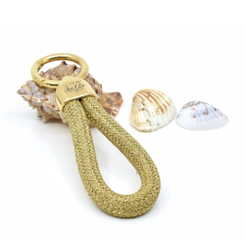 Gold – Eleganter Schlüsselanhänger im maritimen Stil