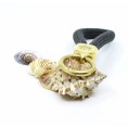 Gold Dark Gray - Elegant Nautical-Style Keyring Gold Dark Gray - Elegant Nautical-Style Keyring