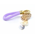 Doré Violet - Elégant porte-clés style marin Doré Violet - Elégant porte-clés style marin