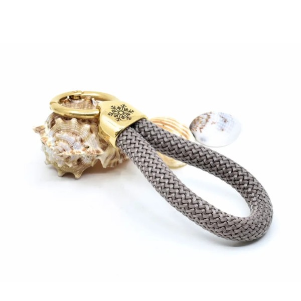 Doré Marron - Elégant porte-clés style marin