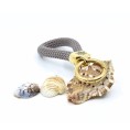 Goldbraun – Eleganter Schlüsselanhänger im maritimen Stil
