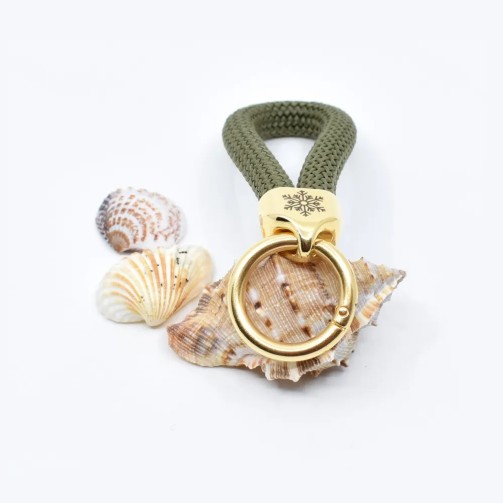 Green Gold - Elegant Nautical-Style Keyring