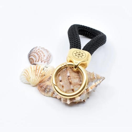 Black Gold - Elegant Nautical-Style Keyring