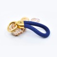 Gold Blue - Elegant Nautical-Style Keyring