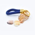 Gold Blue - Elegant Nautical-Style Keyring