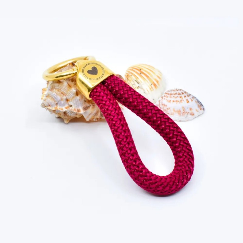 Doré Rouge - Elégant porte-clés style marin