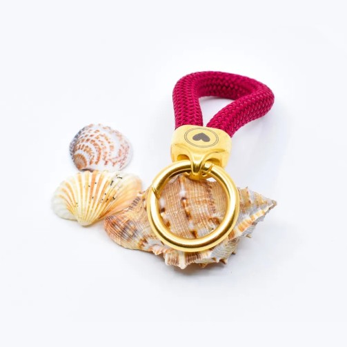Rotgold – Eleganter Schlüsselanhänger im maritimen Stil