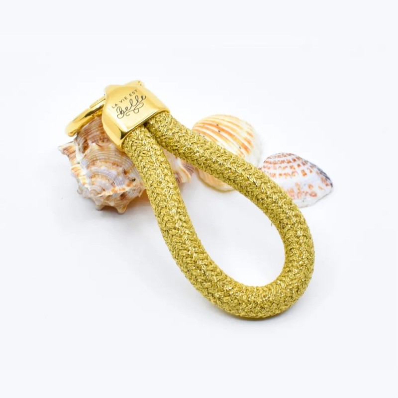 Gold – Eleganter Schlüsselanhänger im maritimen Stil