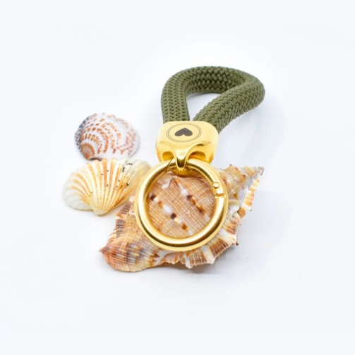 Doré Vert - Elégant porte-clés style marin