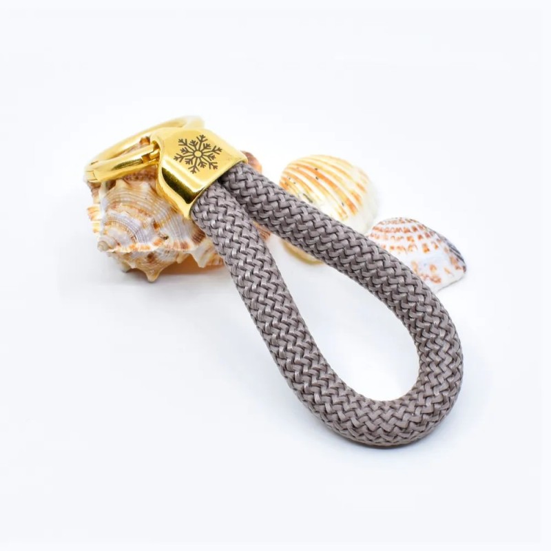 Doré Marron - Elégant porte-clés style marin Doré Marron - Elégant porte-clés style marin