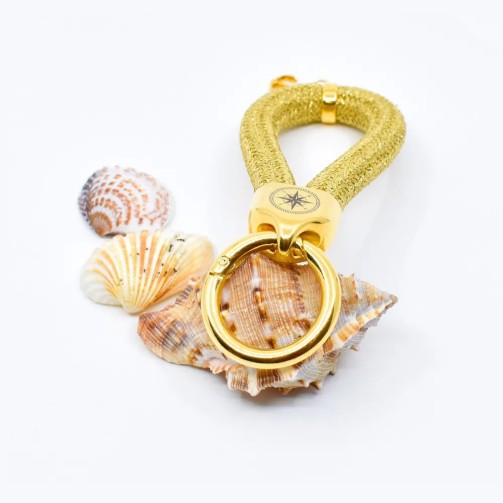 Gold – Eleganter Schlüsselanhänger im maritimen Stil