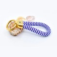 Blue and White - Elegant Nautical-Style Keyring