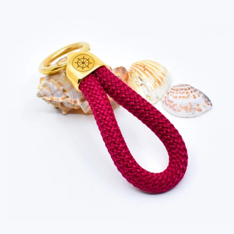 Rosso - Elegante portachiavi in ​​stile nautico