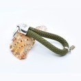 Green - Nautical Silver Keyring