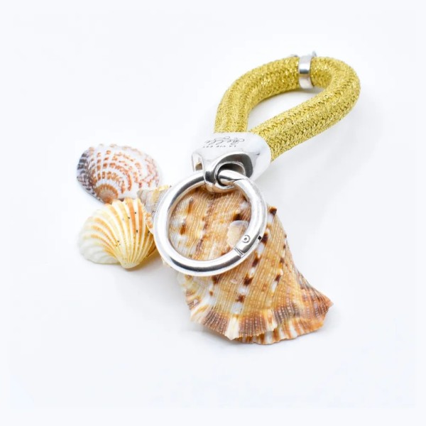 Gold - Nautical Silver Keyring