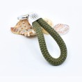 Green - Nautical Silver Keyring