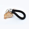 Black - Nautical Silver Keyring