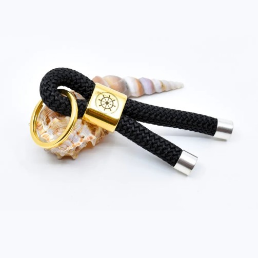 Black - Nautical Keyring