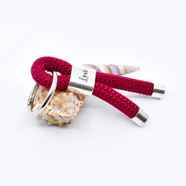 Red - Nautical Keyring