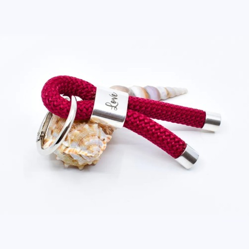 Red - Nautical Keyring