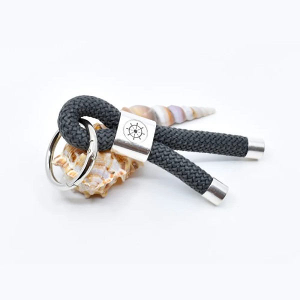 Grey - Nautical Keyring
