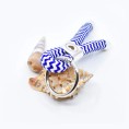 Blue and White - Nautical Keyring