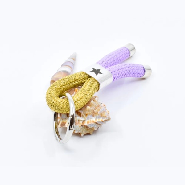 Purple Gold - Nautical Keyring