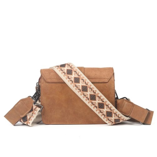 Camel - Vichy Shoulder Bag