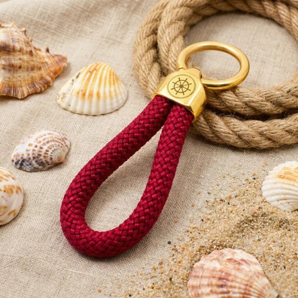 Red - Elegant nautical-style keychain