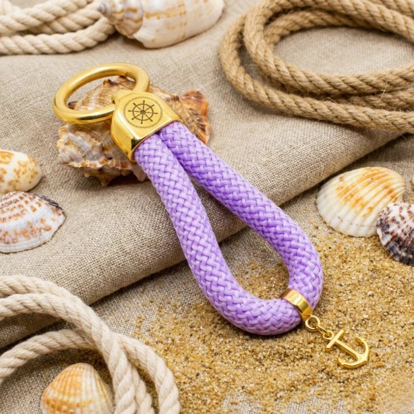 Doré Violet - Elégant porte-clés style marin