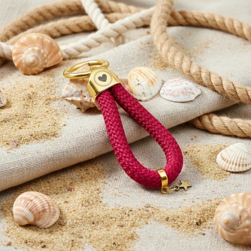 Rotgold – Eleganter Schlüsselanhänger im maritimen Stil