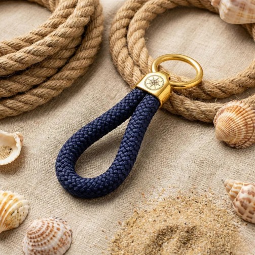 Oro Blu - Elegante portachiavi in ​​stile nautico