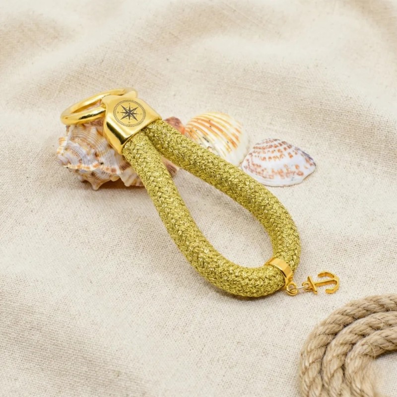 Gold - Elegant nautical-style keychain