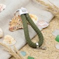 Grün – Maritimer Schlüsselanhänger in Silber