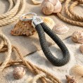 Grey - Nautical Silver Keyring Grey - Nautical Silver Keyring