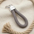 Brown - Nautical Silver Keyring Brown - Nautical Silver Keyring