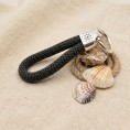 Grigio - Portachiavi in ​​argento stile nautico