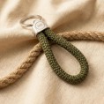 Green - Nautical Silver Keyring