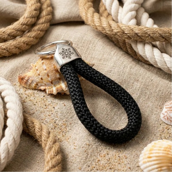 Nero - Portachiavi in ​​argento stile nautico