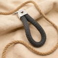 Gray - Nautical Silver Keyring