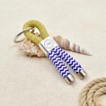 Blue and White Gold - Nautical Keyring