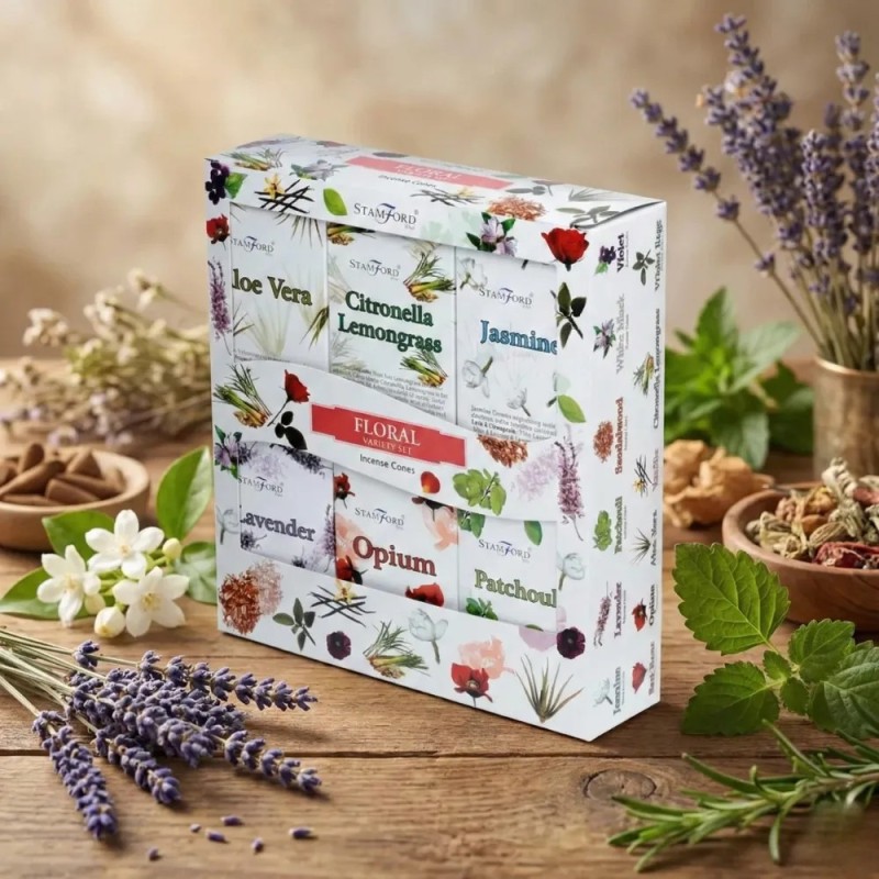 Floral - Backflow Incense Cone Assortment