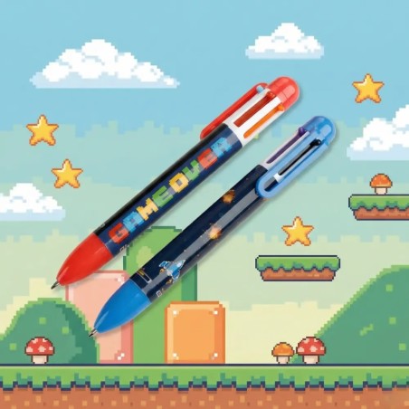 Game Over - Stylo multi-couleur  - GECODART