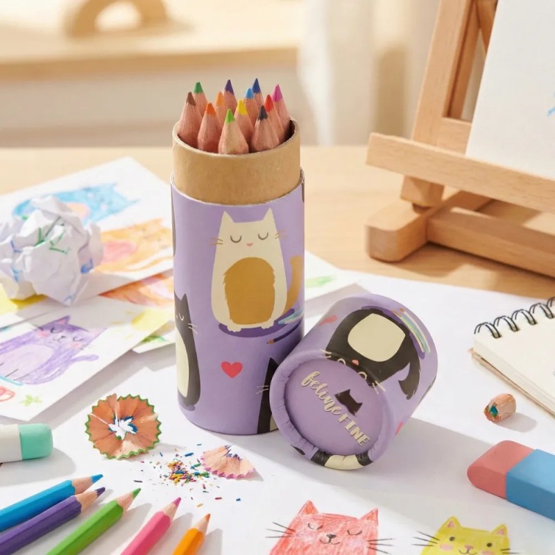 Cat - Colored Pencil Holder