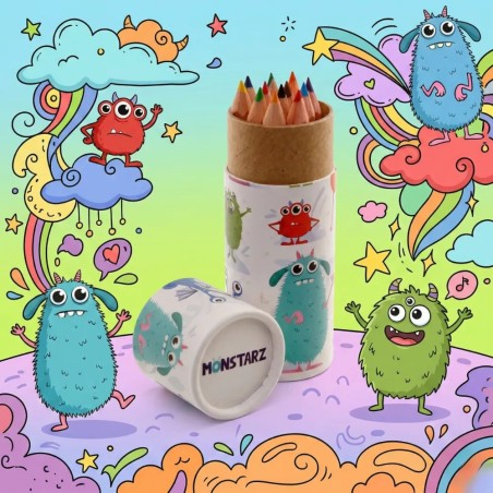 Funny Monsters - Colored Pencil Holder - GECODART