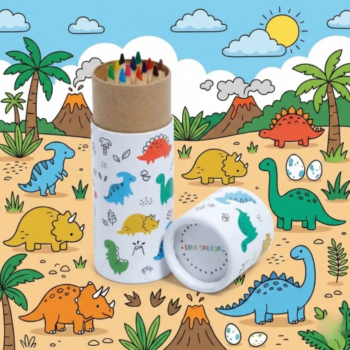 Dinosaur - Colored Pencil Holder