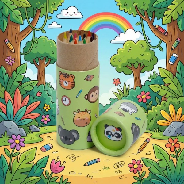 Wild Animals - Colored Pencil Holder