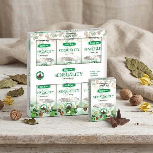 Cônes d’encens à refoulement - Sensualité - Gecodart