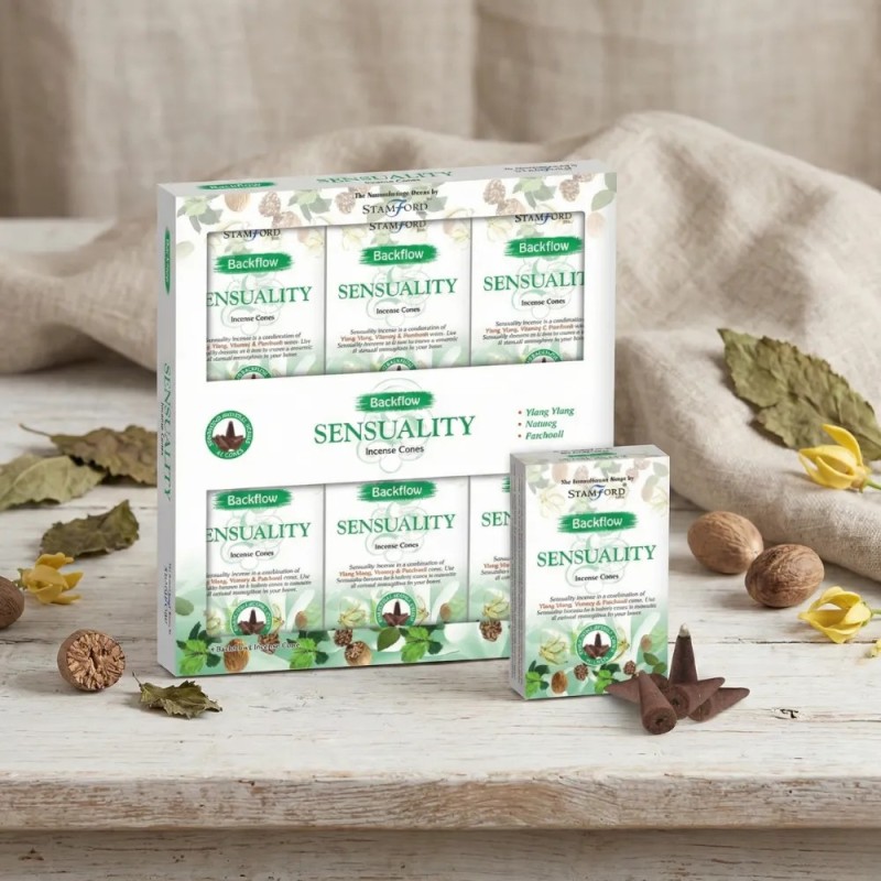 Sensualità - Coni di incenso a riflusso x6